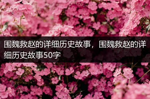 围魏救赵的详细历史故事，围魏救赵的详细历史故事50字