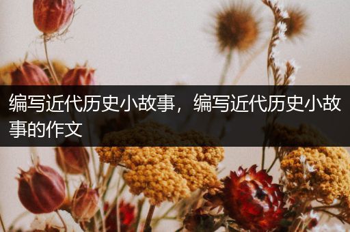 编写近代历史小故事，编写近代历史小故事的作文