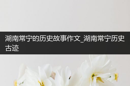 湖南常宁的历史故事作文_湖南常宁历史古迹