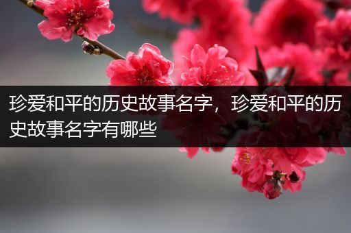 珍爱和平的历史故事名字，珍爱和平的历史故事名字有哪些