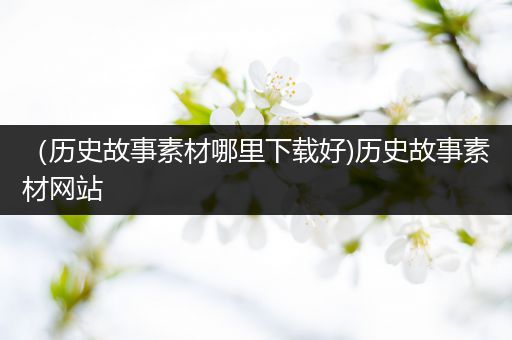 （历史故事素材哪里下载好)历史故事素材网站