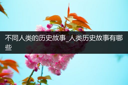 不同人类的历史故事_人类历史故事有哪些