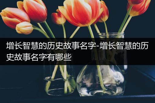 增长智慧的历史故事名字-增长智慧的历史故事名字有哪些