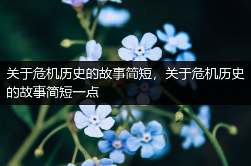 关于危机历史的故事简短，关于危机历史的故事简短一点