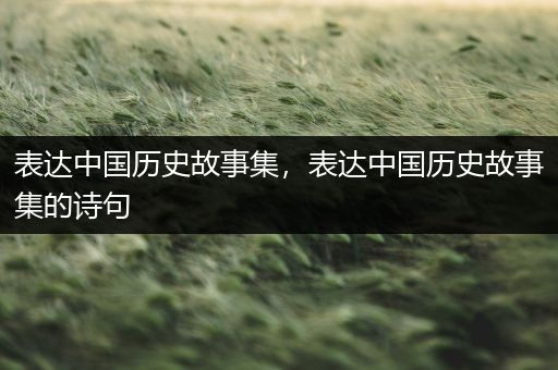 表达中国历史故事集，表达中国历史故事集的诗句