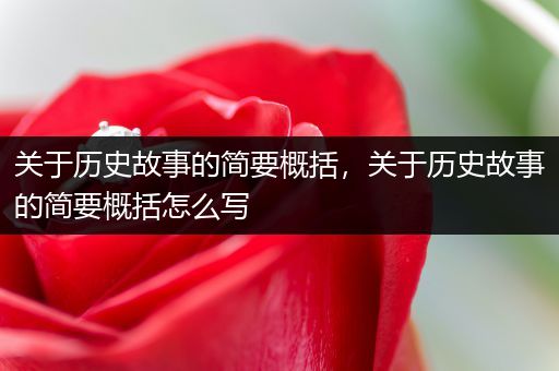 关于历史故事的简要概括，关于历史故事的简要概括怎么写