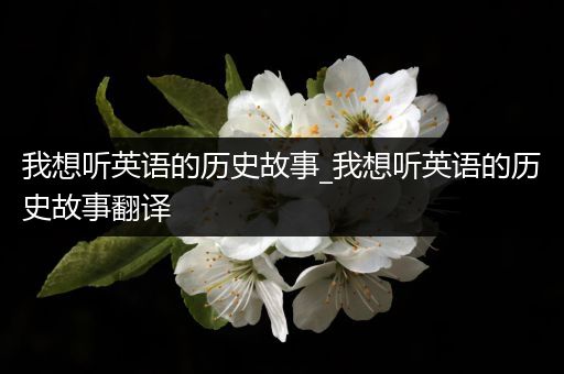 我想听英语的历史故事_我想听英语的历史故事翻译