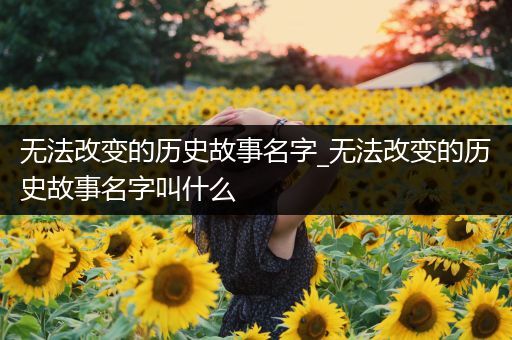 无法改变的历史故事名字_无法改变的历史故事名字叫什么