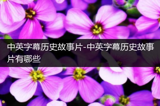 中英字幕历史故事片-中英字幕历史故事片有哪些