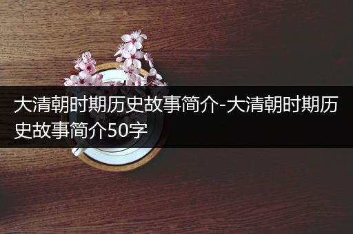 大清朝时期历史故事简介-大清朝时期历史故事简介50字