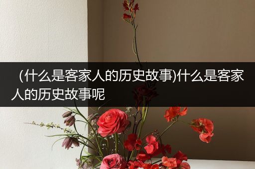 （什么是客家人的历史故事)什么是客家人的历史故事呢