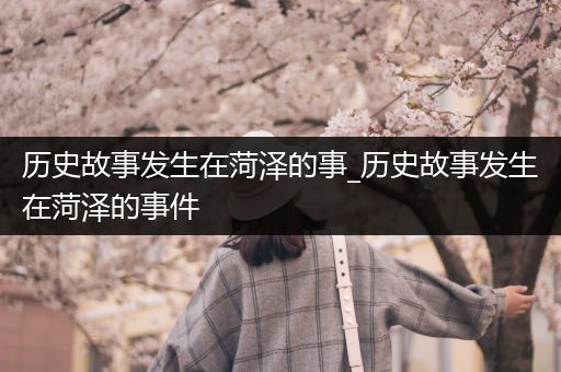 历史故事发生在菏泽的事_历史故事发生在菏泽的事件