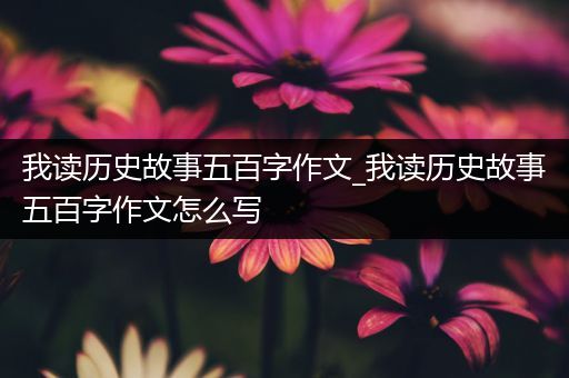 我读历史故事五百字作文_我读历史故事五百字作文怎么写