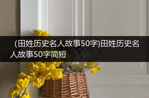 （田姓历史名人故事50字)田姓历史名人故事50字简短