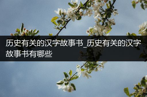 历史有关的汉字故事书_历史有关的汉字故事书有哪些