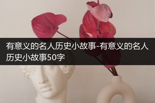 有意义的名人历史小故事-有意义的名人历史小故事50字