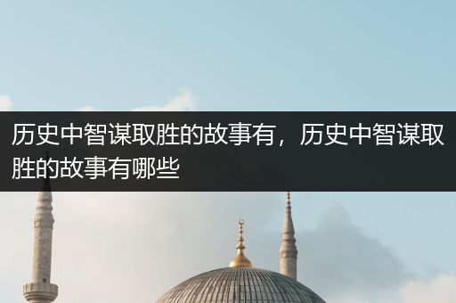 历史中智谋取胜的故事有，历史中智谋取胜的故事有哪些