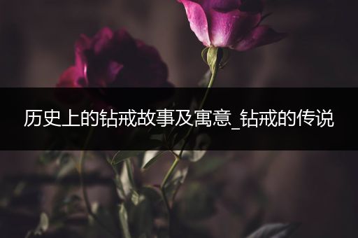 历史上的钻戒故事及寓意_钻戒的传说