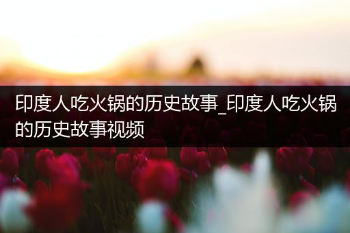 印度人吃火锅的历史故事_印度人吃火锅的历史故事视频