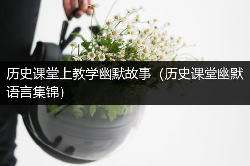 历史课堂上教学幽默故事（历史课堂幽默语言集锦）