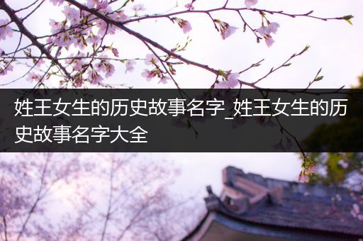 姓王女生的历史故事名字_姓王女生的历史故事名字大全