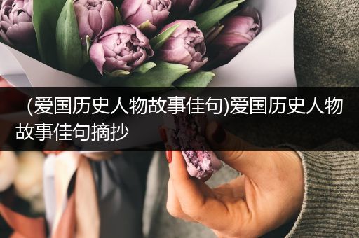 （爱国历史人物故事佳句)爱国历史人物故事佳句摘抄