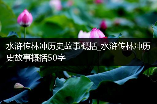 水浒传林冲历史故事概括_水浒传林冲历史故事概括50字