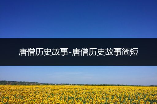 唐僧历史故事-唐僧历史故事简短