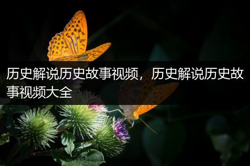 历史解说历史故事视频，历史解说历史故事视频大全