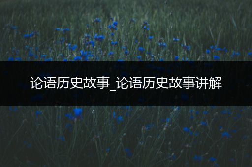 论语历史故事_论语历史故事讲解